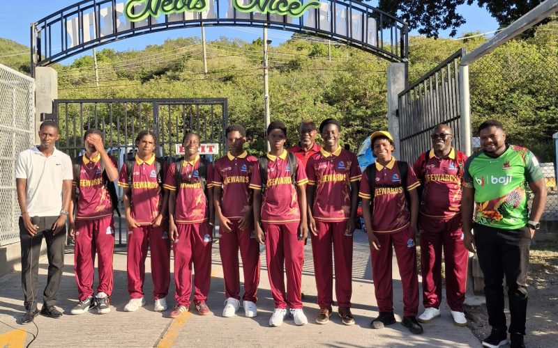 Minister Liburd Welcomes Home  Nevisian U-15 Cricketers