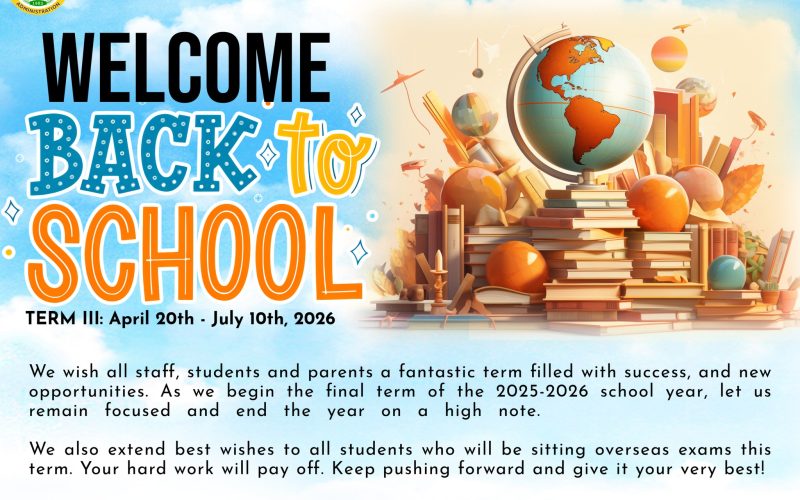 Welcome Back to School: Wishing You a Successful Final Term