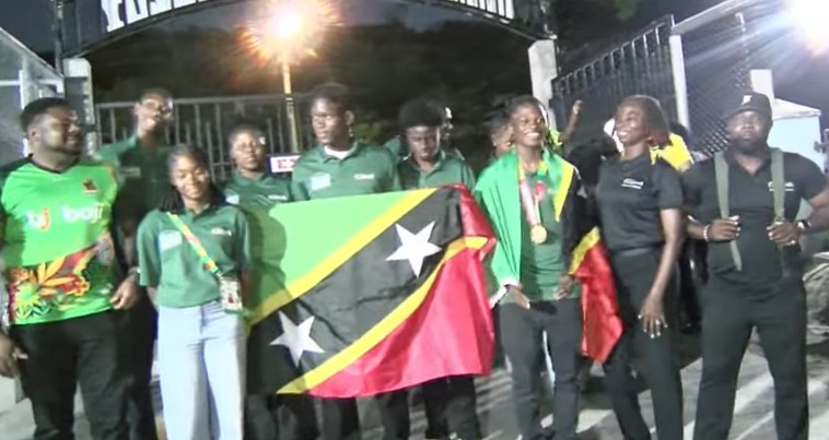 CARIFTA Athletes Receive Heroes’ Welcome in Nevis