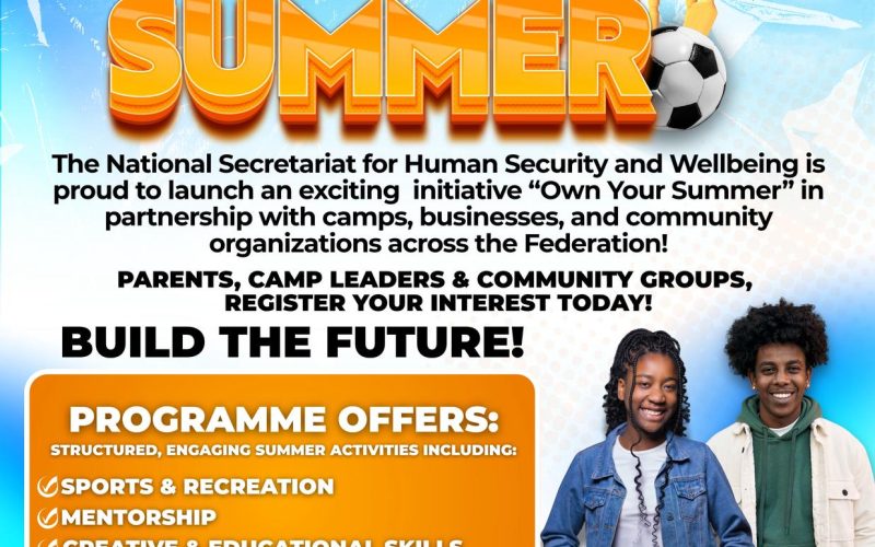 Own Your Summer Initiative Launched to Support Youth Engagement Across St. Kitts and Nevis