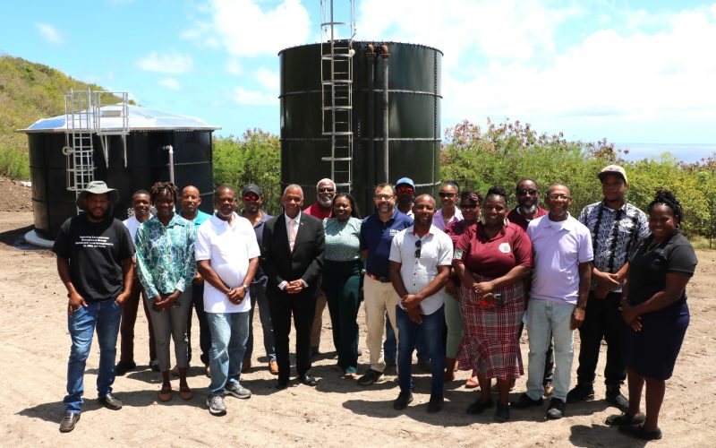 Food Security in Nevis Strengthened with Donation of Water Tank, Shade House and Storage Facility