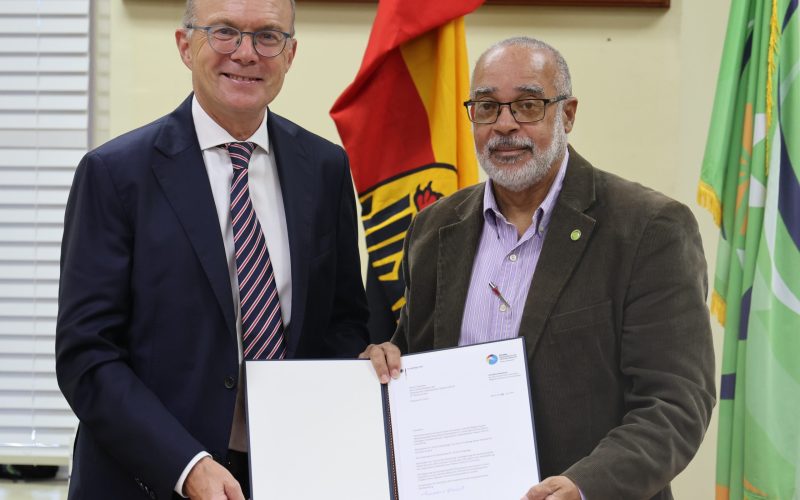 H.E. Dr. Christophe Nicolas Eick of the Federal Republic of Germany Presents Letters of Credence to the OECS Director General