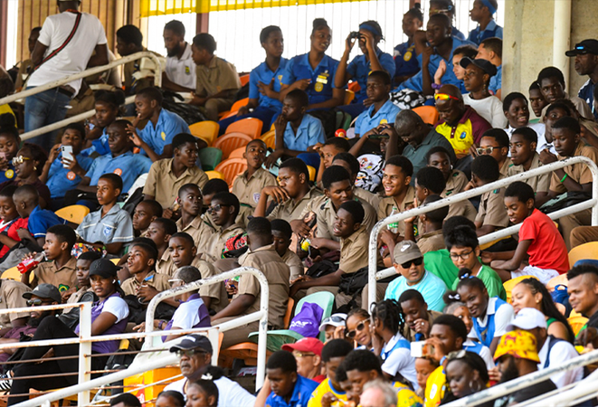 Hundreds  of Young  Fans Attend the 1st ODI in  Jamaica as CWI Opens Gates  to THE  WI Outside  Home Series