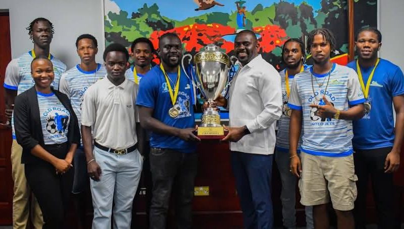Old Road United Jets Football Champions Federal Cabinet visit –