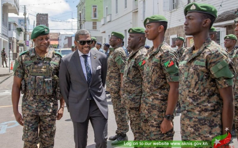 Prime Minister Drew Salutes Defence Force as New Combat Uniform Debuts