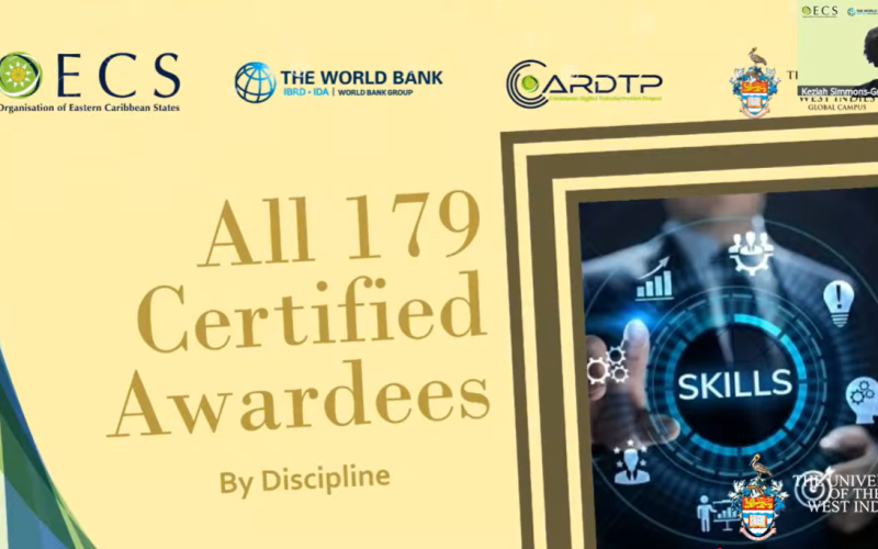 172 OECS Nationals Newly Certified; CARDTP and UWIGC Make Major Announcement of a Digital Skills Bank