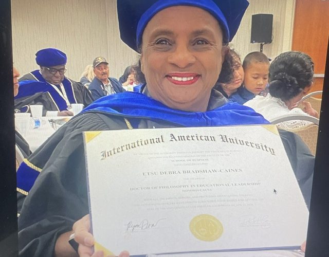 Etsu Bradshaw-Caines Awarded Honorary Doctorate in Educational Leadership