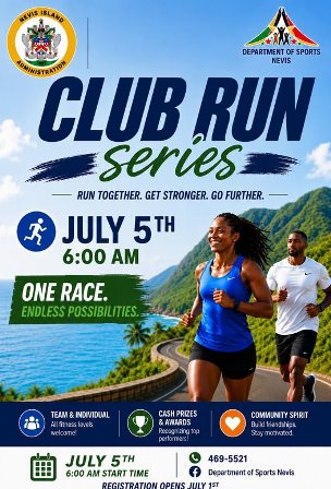 Department of Sports, Nevis Announces First Road Run in New Series